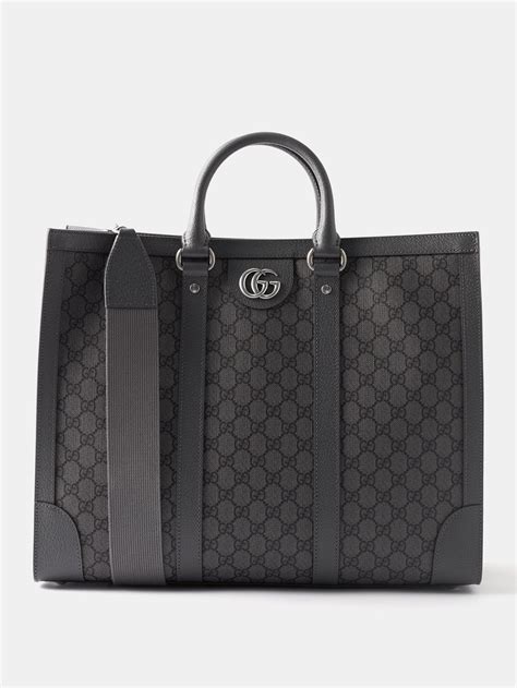 Sac à bandoulière GG en toile GG Supreme noire 